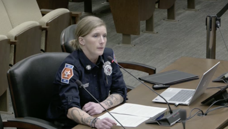Firefighter/AEMT Jade Collister Presents to the TN Senate Judiciary Committee